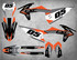 KTM Graphics kits Australia image shows KTM EXC 2000 2001 models.