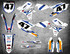 YAMAHA YZ 250F STORM Style Sticker Kit