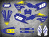 Yamaha decal kits Australia. WRF 450 2019 2020 2021 stickers displayed. Free ship[ping on all WRF graphics in Australia.