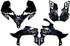 YFZ 450R 2009 2010 2011 2012 2013 graphics Pennance style graphics.