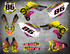 Kawasaki decal kits Australia, Premium grade materials, fast turnaround, free shipping on all KX sticker kits in Australia. NEON style.