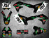 Kawasaki decal kits Australia, PRO grade materials, fast turnaround, free shipping on all Kawasaki sticker kits in Australia. Barbed style.