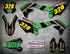 Kawasaki KXF 450 graphics kits Australia. Premium quality kawasaki sticker kits. BURNOUT style decals.