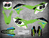 Kawasaki KX 65 graphics kits Australia. Premium quality kawasaki sticker kits. POTENT style decals.