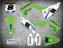 Sticker kits for Kawasaki KXF 450 KX 450F Australia, image shows model 2019 2020 2021 2022 graphics.