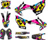 MX graphics kit for all Husqvarna model dirt bikes, premium quality materials, made in Australia. RUSH Style.