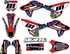 Honda CRFR 250 2022 2023 model graphics, Honda CRF450 2021 2022 2023 model stickers Clover design.