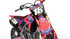 Honda CRF sticker kits Clipper style graphics Front view.