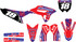 Honda CRF sticker kits Clipper style graphics design view.