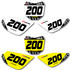 Premium Honda CRF 50 Number Plate Stickers Factory Style  :: Motoxart ::
