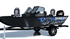 Custom Boat wrap sea serpent blue