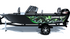 Custom boat wrap Sea Serpent Green