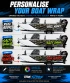 Reaper Rising Custom Boat Name Half Wrap – 3M Marine Graphics Kit