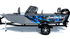 Custom boat wrap Ghost Ship Blue