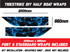 Ghost Ship Blue Standard Series Boat Half Wrap – 3M Marine Graphics Kit