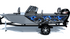 Sea Serpent Blue Standard Series Boat Half Wrap – 3M Marine Graphics Kit