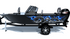 Sea Serpent Blue Standard Series Boat Half Wrap – 3M Marine Graphics Kit