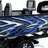 Shadow Strike Blue Standard Series Boat Half Wrap – 3M Marine Graphics Kit