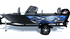 Shadow Strike Blue Standard Series Boat Half Wrap – 3M Marine Graphics Kit