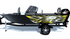 Shadow Strike Yellow Standard Series Boat Half Wrap – 3M Marine Graphics Kit