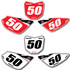 Premium Honda CRF 50 Number Plate Stickers Safari Style  :: Motoxart ::
