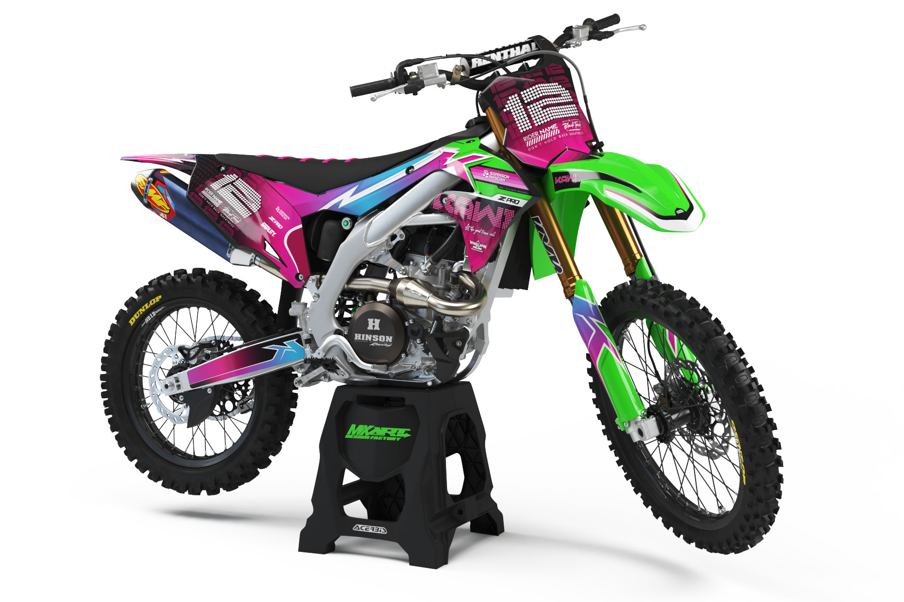 Graphics decal kit グレー＆ブルースリックレーシング