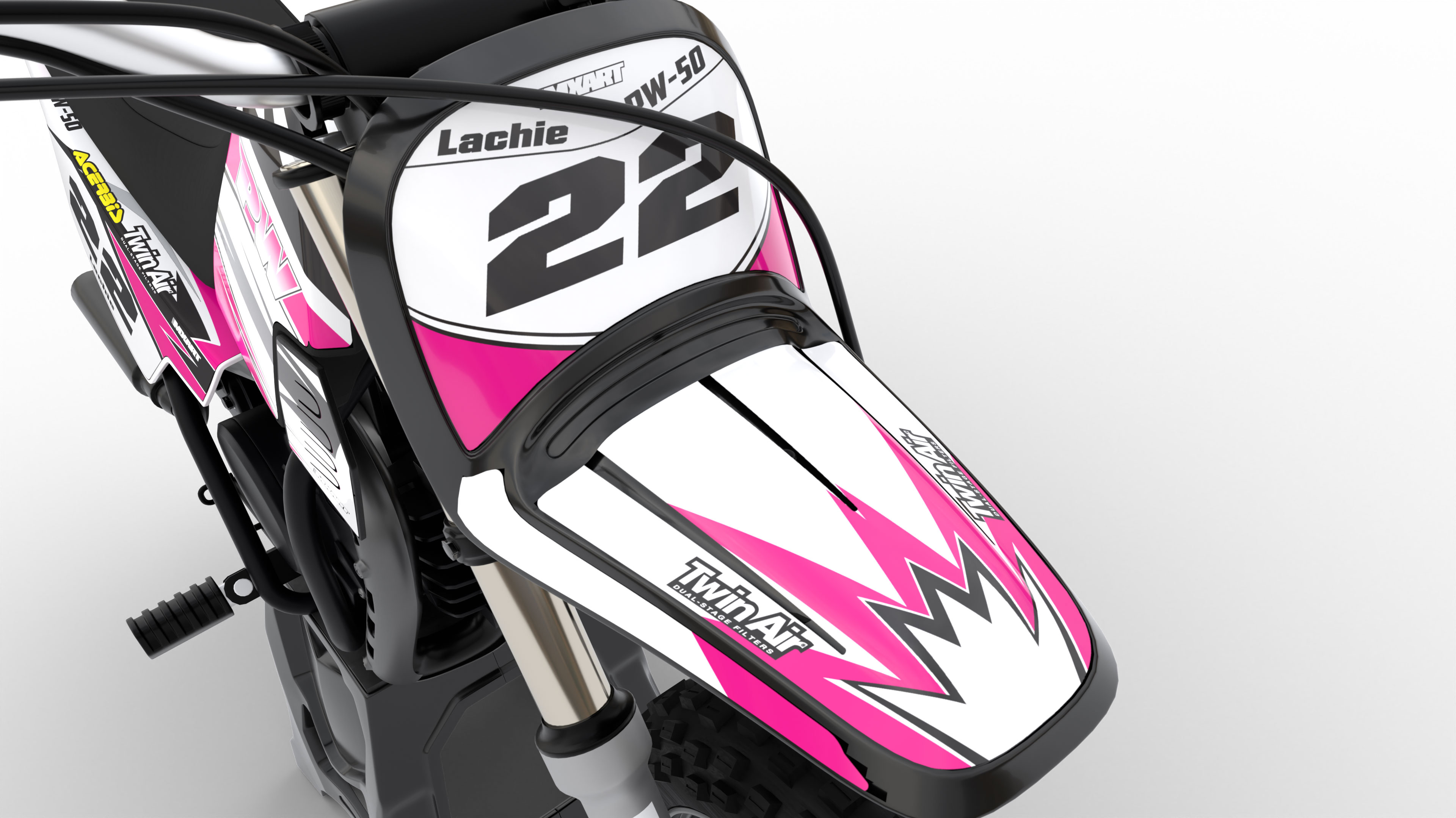 YAMAHA PW 50 GRAPHICS KIT PEEWEE 50 GRAPHICS MINI BIKE