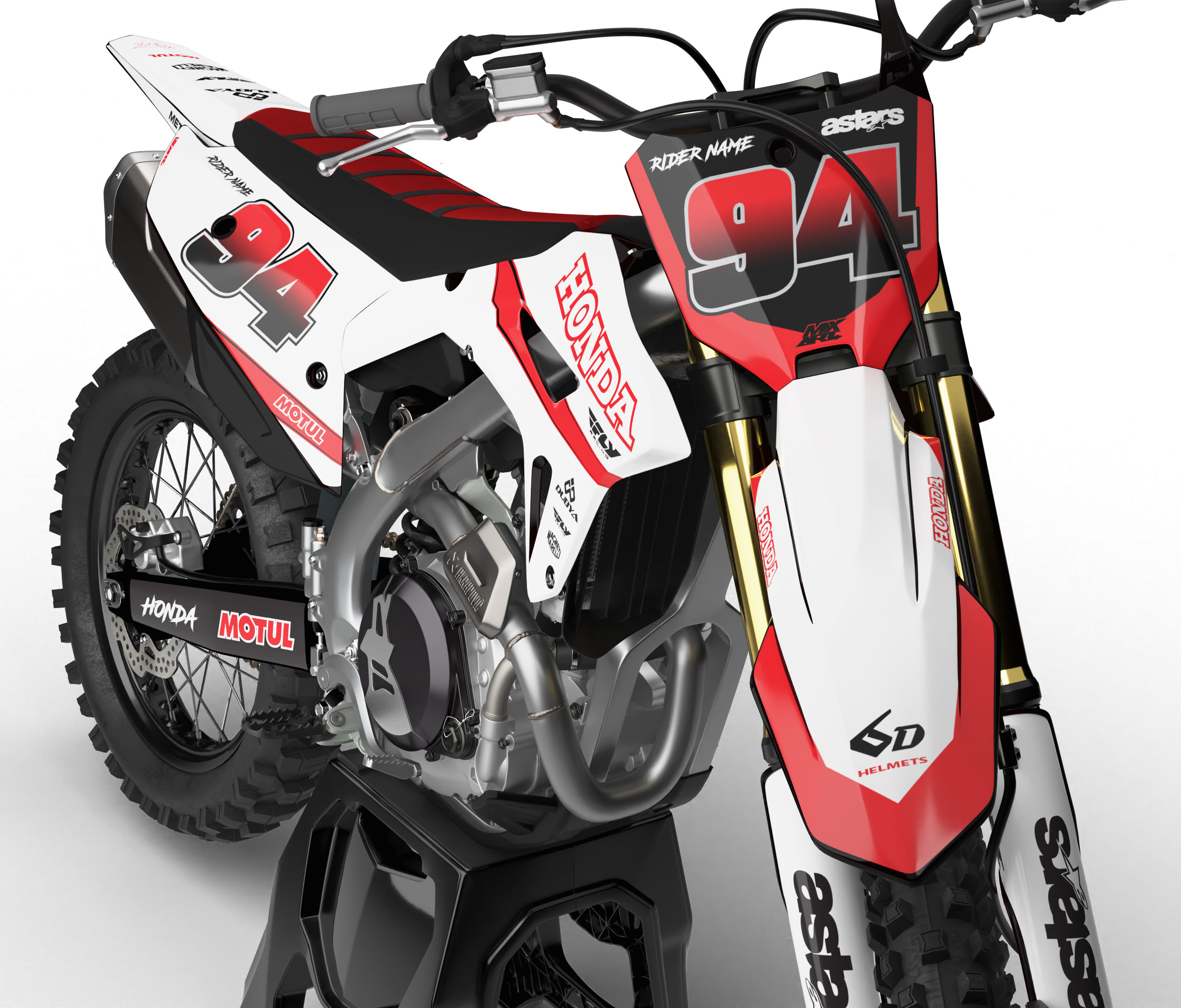 MC STICKER総柄裏毛セトア110 Premium Honda CRF 110 sticker kits Australia, United Pink