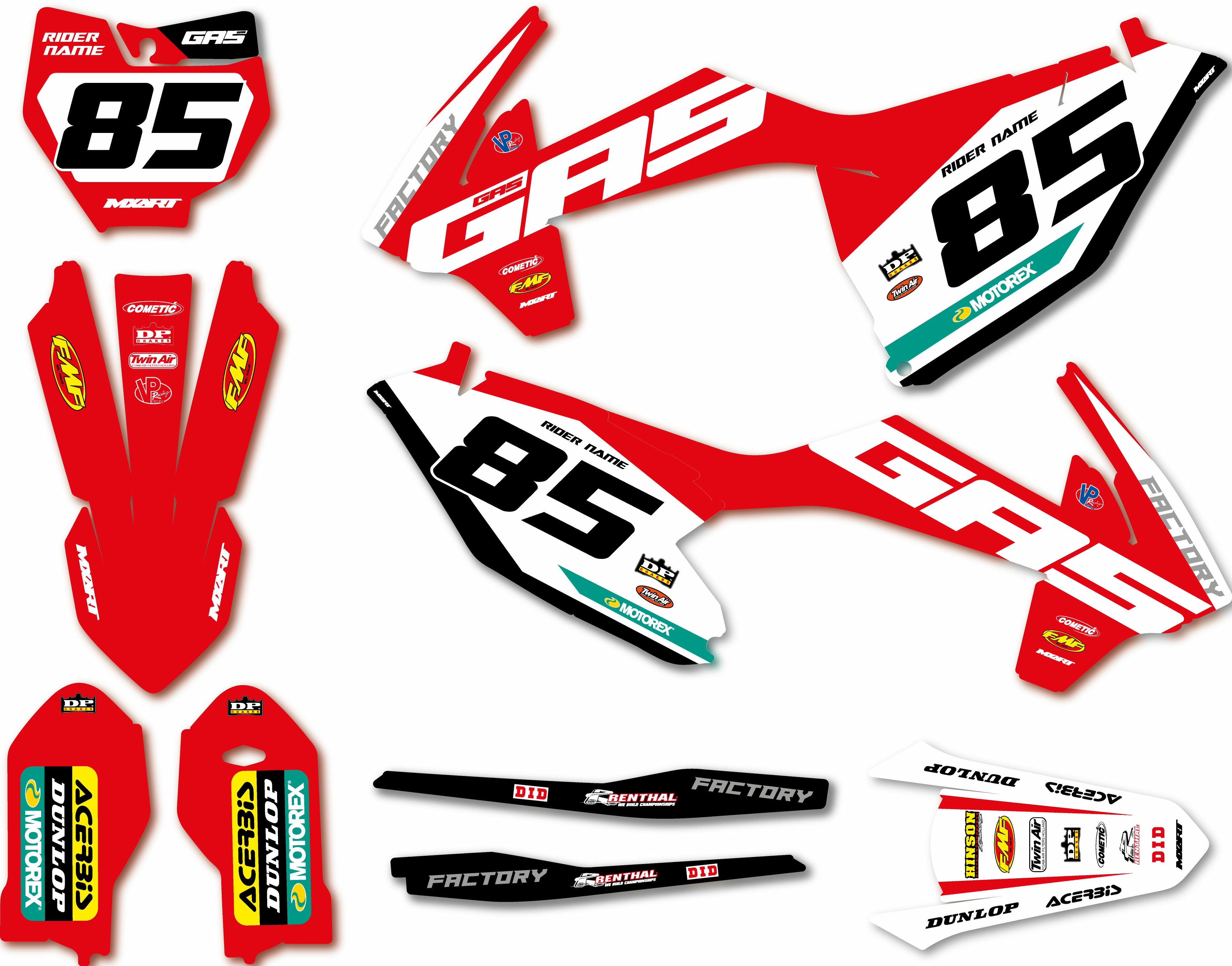 Gas Gas Full Graphic Kits