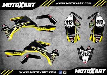 QUAD ATV Full custom graphics kit RIVAL Style Sticker Kit