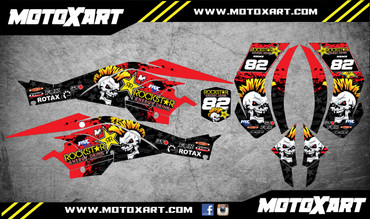 QUAD ATV Full custom graphics kit ACE Style Sticker Kit