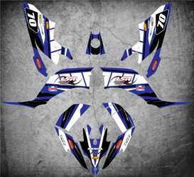 QUAD ATV Full custom graphics kit BLITZ Style Sticker Kit