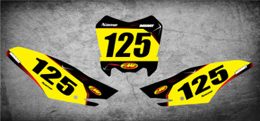 Image shows Honda CRF 125 2013 2014 2015 2016 2017 2018 2019 2020 number plates