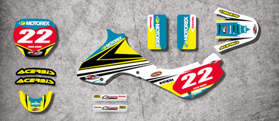 JR 80 / DRZ 70 Strike Style Full Sticker Kit - MotoXart