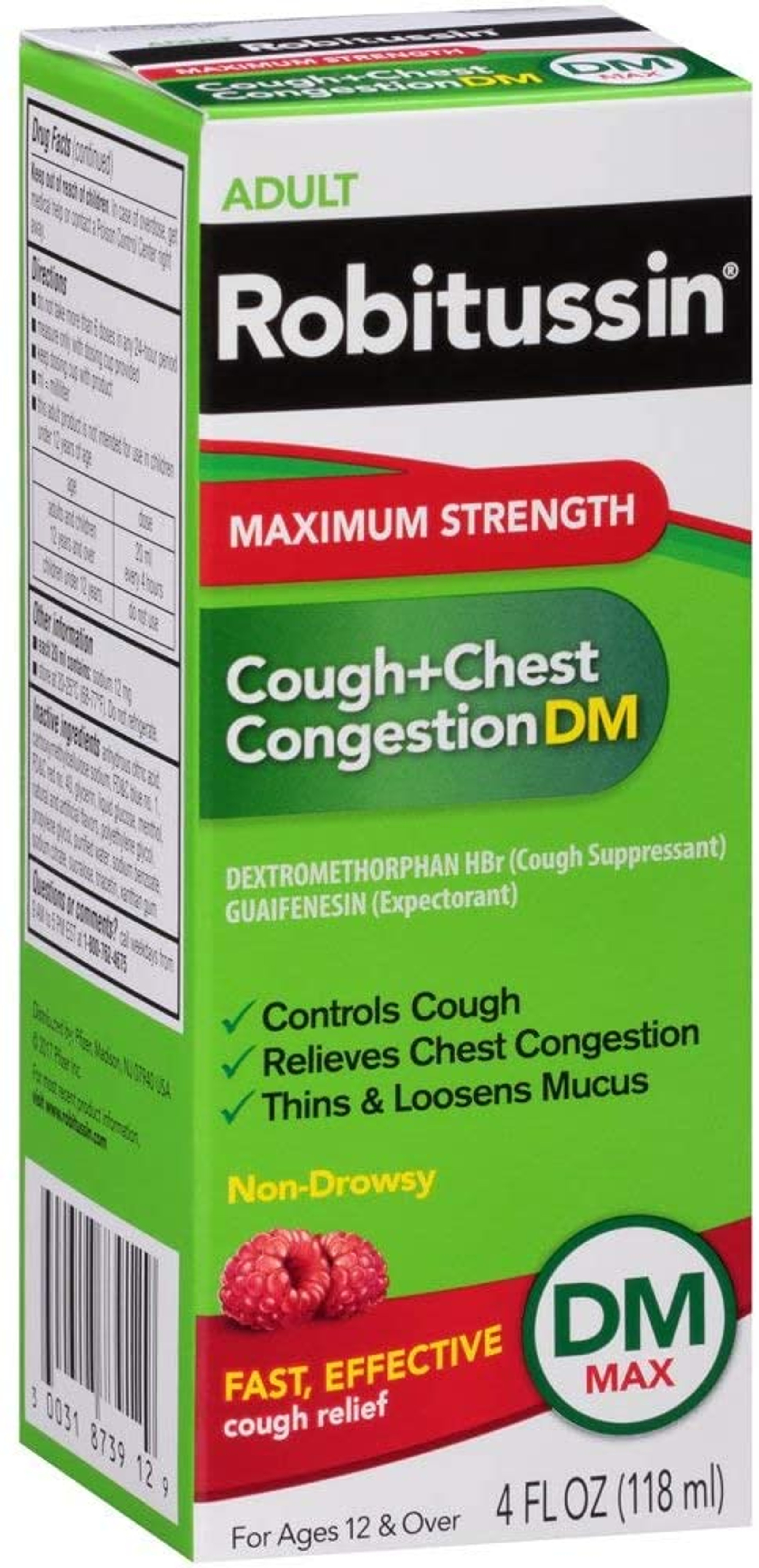 Robitussin Adult Cough+Chest Congestion DM Liquid Maximum Strength 4 oz.