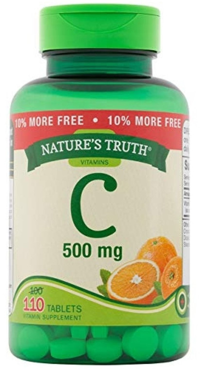 Nature's Truth Vitamin C, 500 mg, 100+10 Count