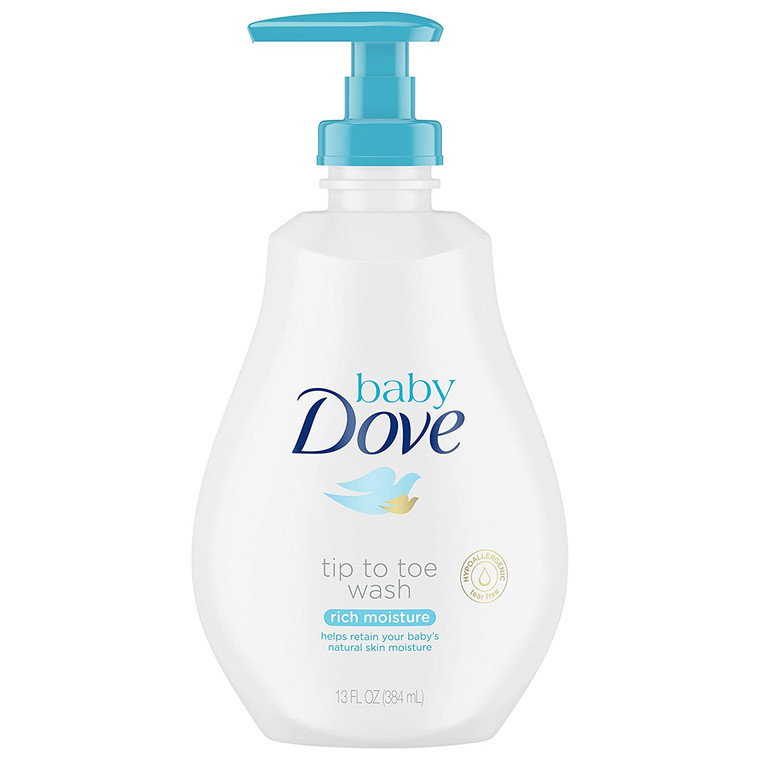 Baby Dove Tip to Toe Wash and Shampoo Rich Moisture 13 oz Washes Away Bacteria