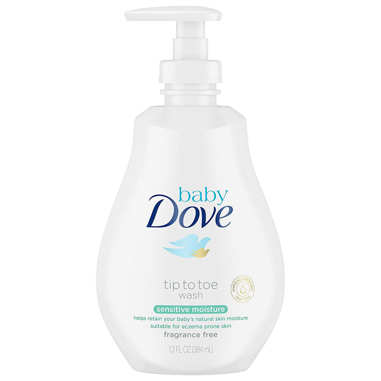 Baby Dove Tip to Toe Wash and Shampoo Sensitive Moisture 13 oz Washes Away Bacteria