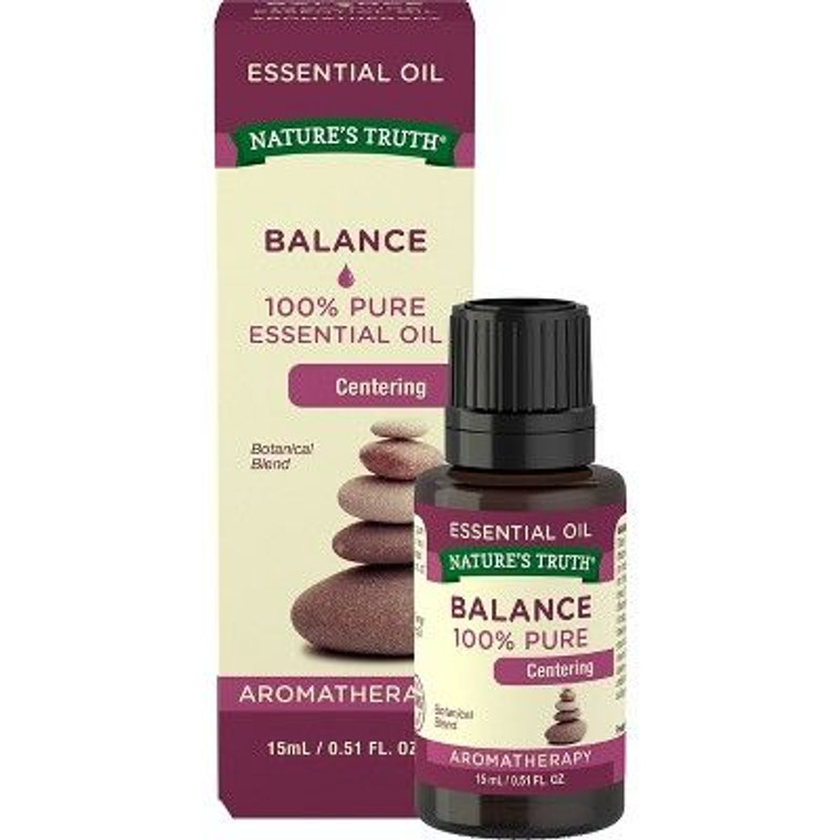 4 Pack - Nature's Truth Balance Aromatherapy Essential Oil Blend, 0.51 oz