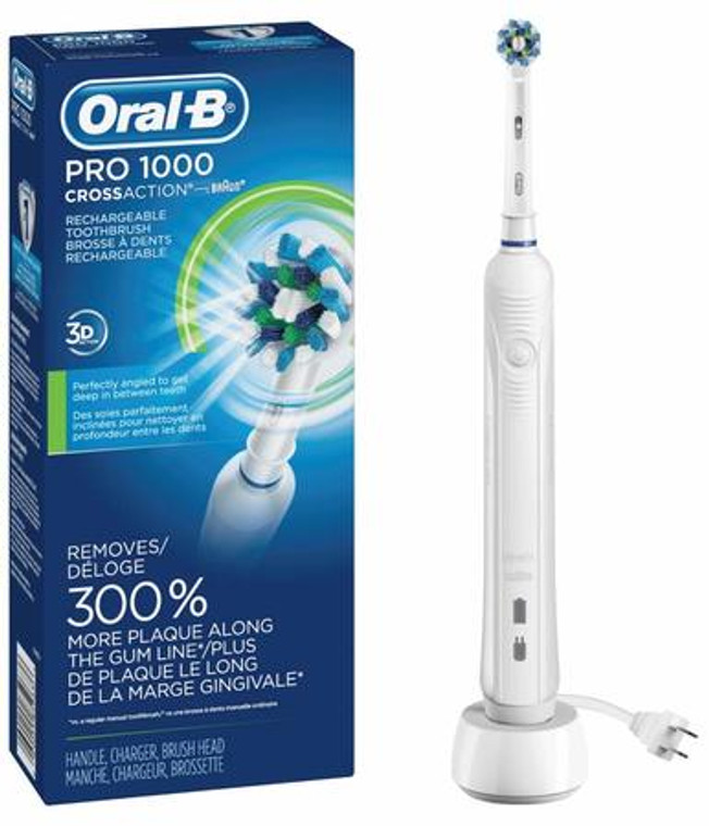 Oral-B Pro 1000 Crossaction Rechargeable Toothbrush