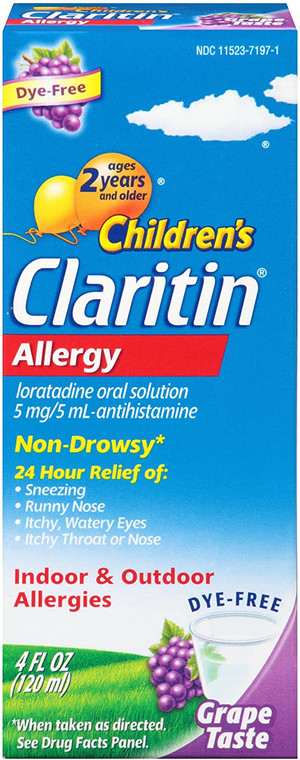 Claritin Children's Claritin Allergy, Non-Drowsy, Grape, 4-Ounce