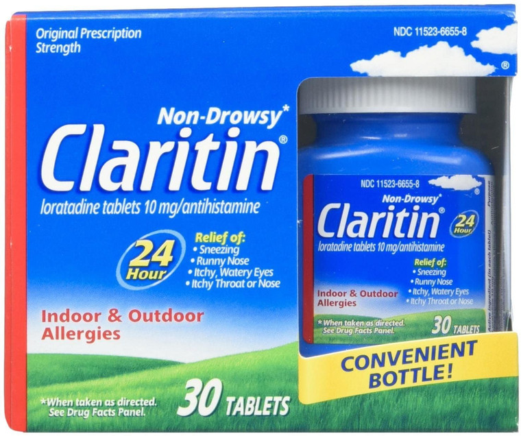 Claritin, Non-drowsy, Indoor & Outdoor Allergies, Antihistamine - 30 Tablets.