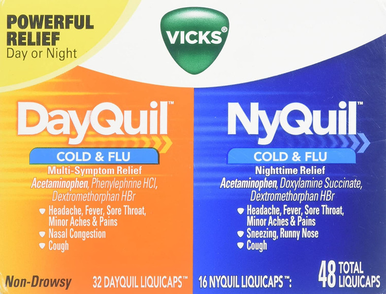 DayQuil & NyQuil Cold & Flu Combo Pack LiquiCaps Combo Pack Vicks