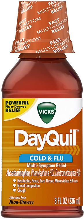 DayQuil Cold & Flu Syrup, 8 fl oz