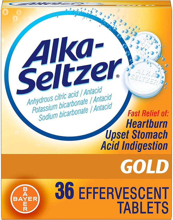 Alka-Seltzer Gold Tablets- Non-Aspirin, 36 Count