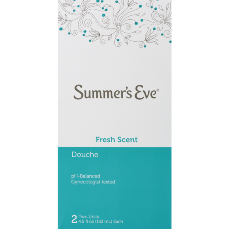 Summer's Eve Douche Fresh Scent, 2X4.5 Oz