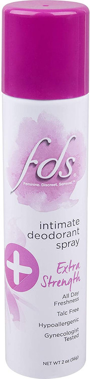 FDS Hypoallergenic Intimate Deodorant Spray, Extra Strength 2 Ounce