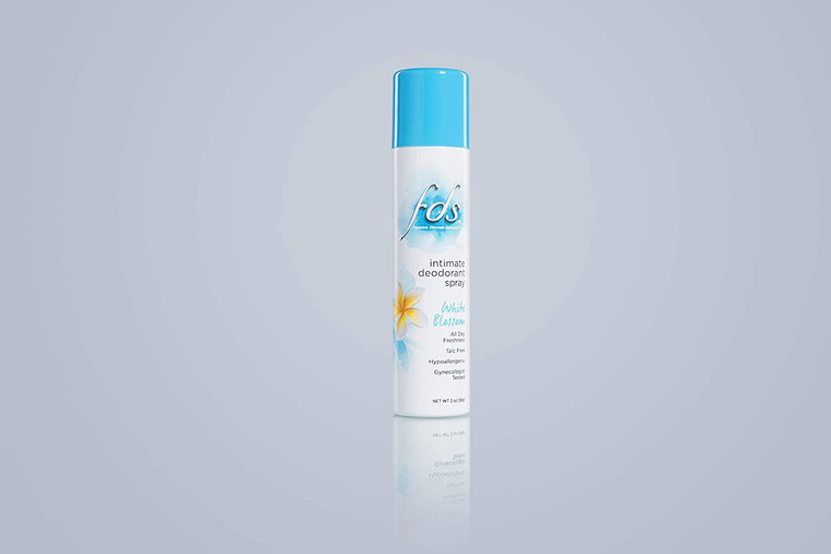 FDS Intimate Deodorant Spray All Day Freshness, White Blossom - 2 oz Bottle