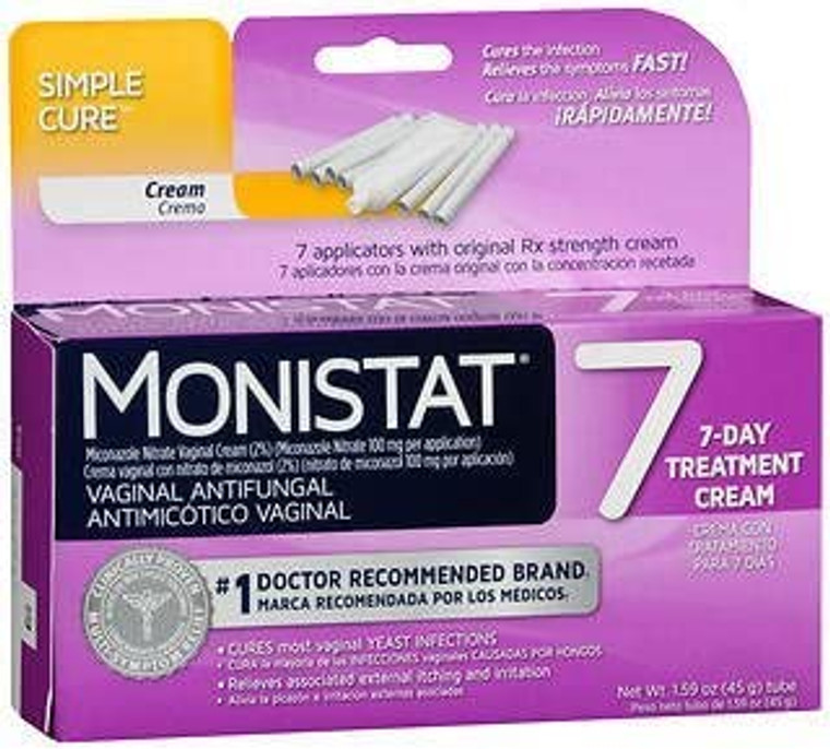 Monistat 7 Vaginal Antifungal Treatment Cream - 7 Each