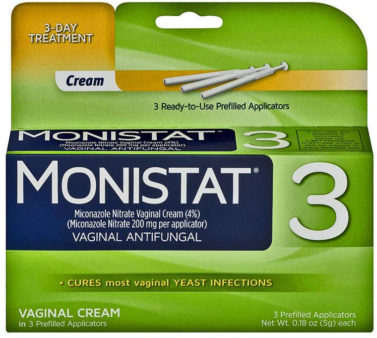 Monistat Simple Cure 3-Day Treatment Vaginal Antifungal Prefilled Cream Applicators